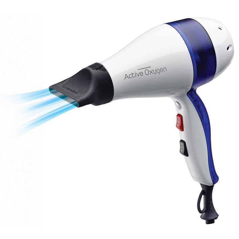 White Smoke Gammapiu Active Oxygen Hairdryer