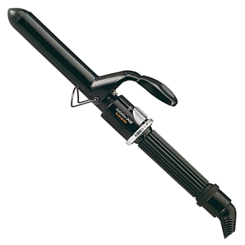 White Smoke BaBylissPRO Ceramic Spring Curling Iron 1.5