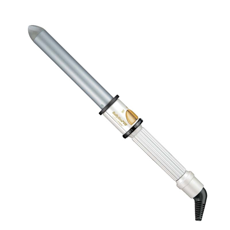 White Smoke BaBylissPRO Royale Ceramix Xtreme Curling Wand 1in