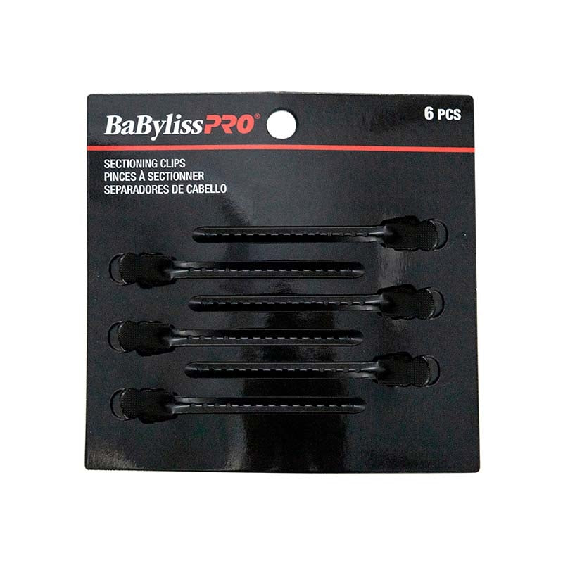 Dark Slate Gray BaBylissPRO Metal Sectioning Clips 6/pack