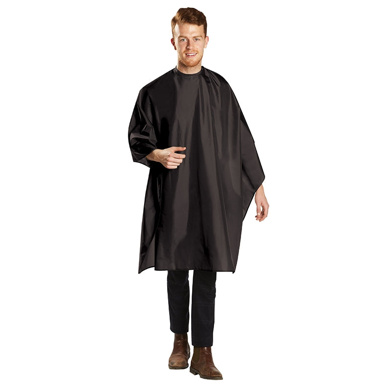 White Smoke BaBylissPRO Deluxe Snap On Cutting Cape Black