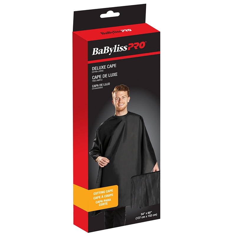 Dark Slate Gray BaBylissPRO Black Cutting Cape Self Adhesive
