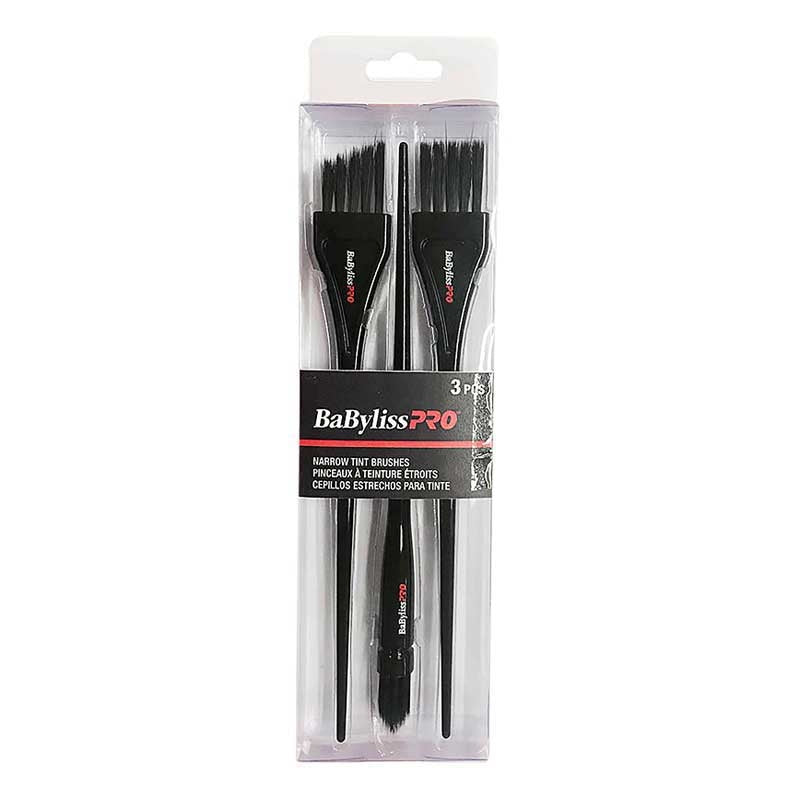 Light Gray BaBylissPRO Narrow Tint Brushes Set of 3