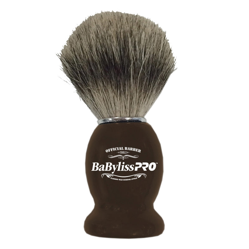 White Smoke BaBylissPRO Shaving Brush Boar Soft Bristle 100% Badger