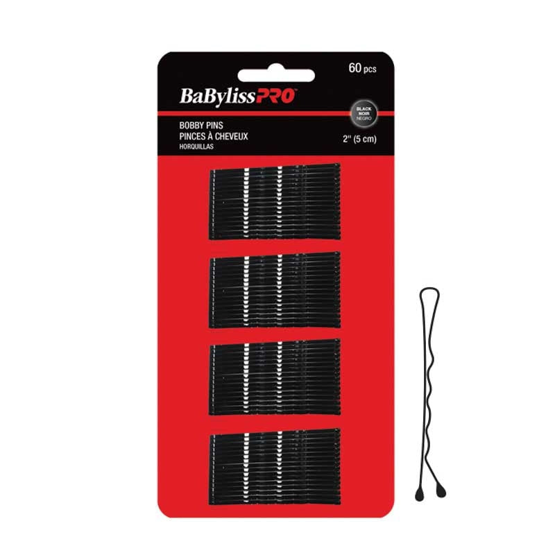 White Smoke BaBylissPRO (34990) 2 Crimped Bobby Pin Brown 60/card