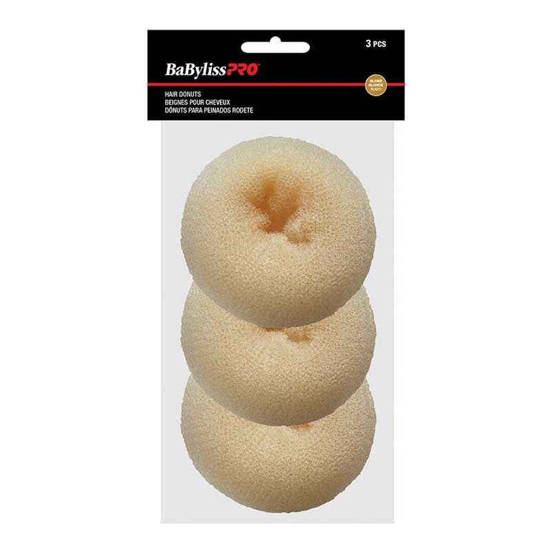 Lavender BaBylissPRO Hair Donuts Blonde 3pk