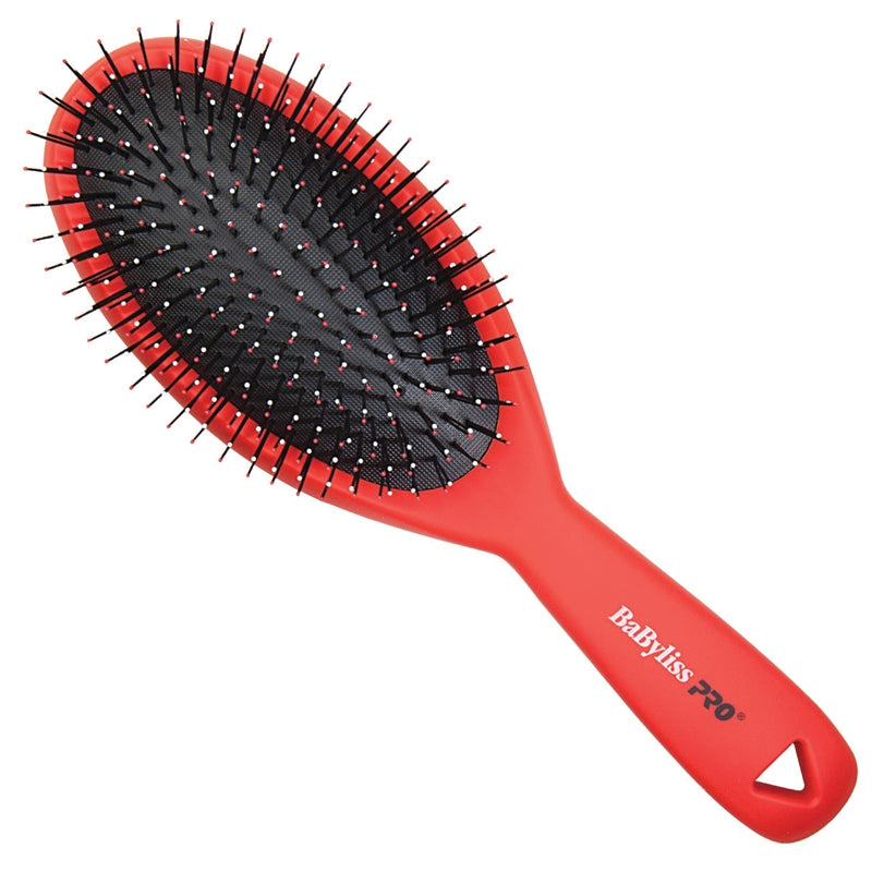 White Smoke BaBylissPRO Double Bristles Detangling Brush Oval Large