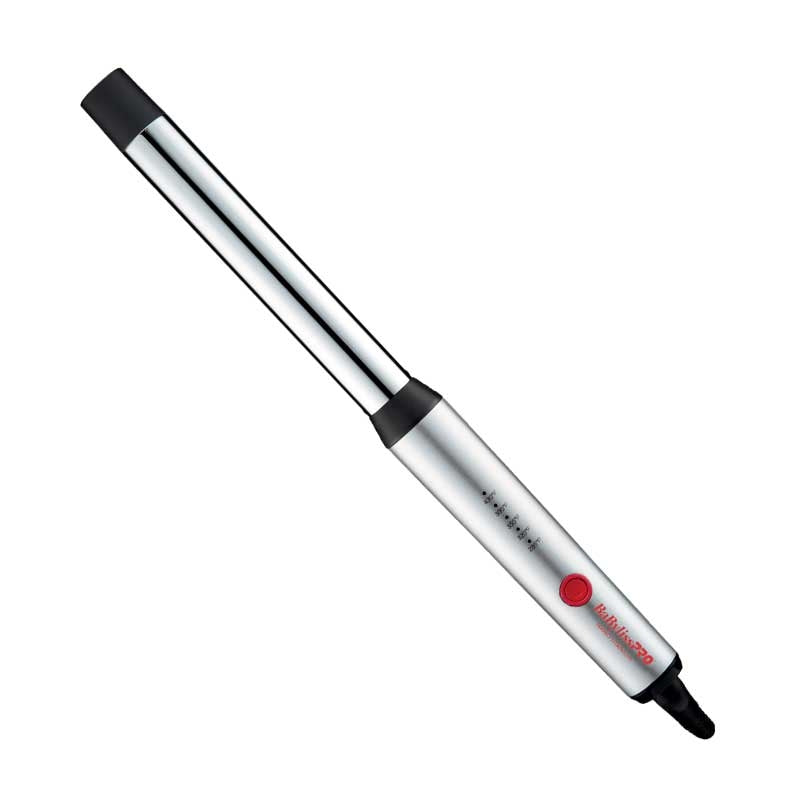 White Smoke BaBylissPRO Brilliance NanoTitanium Curling Wand 1in