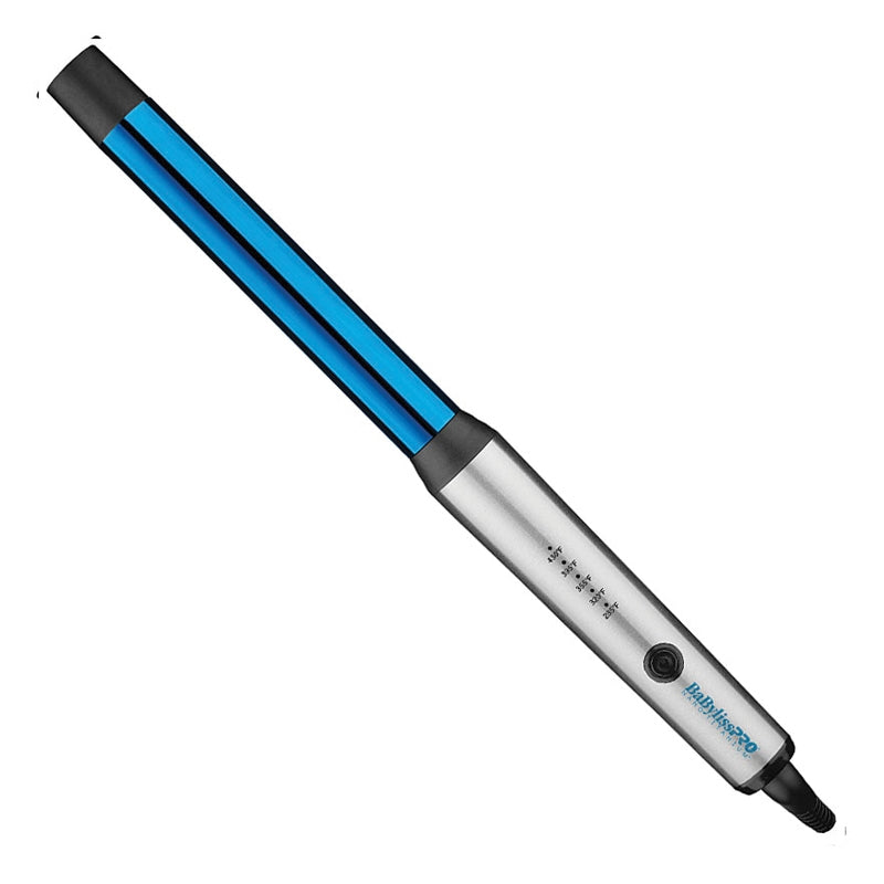 White Smoke BaBylissPRO Nano Titanium Curling Wand 1in