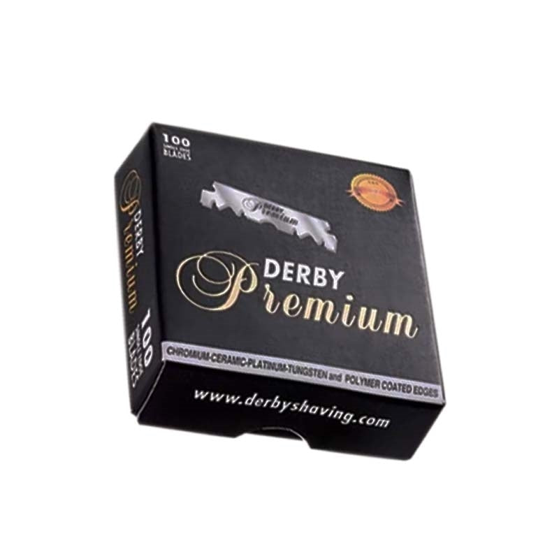 White Smoke Derby Premium Single Edge Razor Blades 100/ctn Black