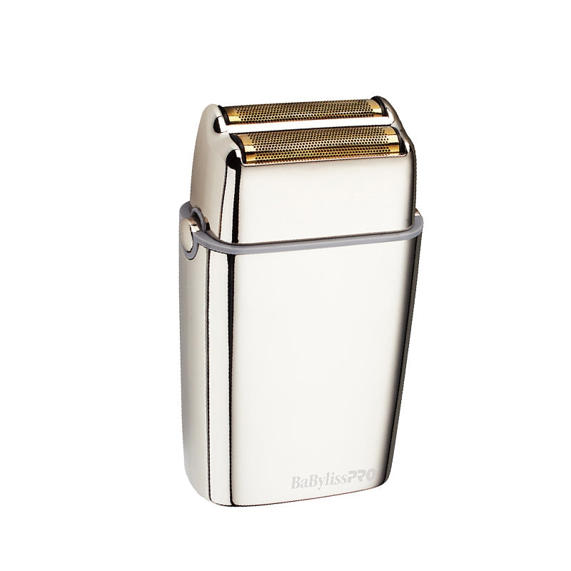 White Smoke BaBylissPRO FoilFX02 Cordless Silver Double Foil Shaver