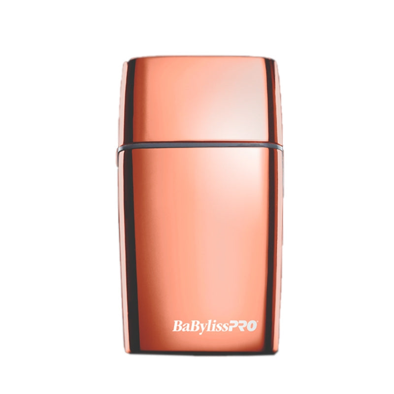 Light Pink BaBylissPRO Cordless Metal Double Foil Shaver Rose Gold