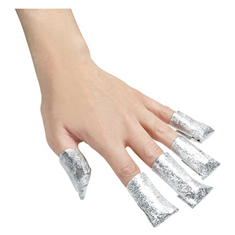 White Smoke Silkline Foil Nail Wraps 100/box