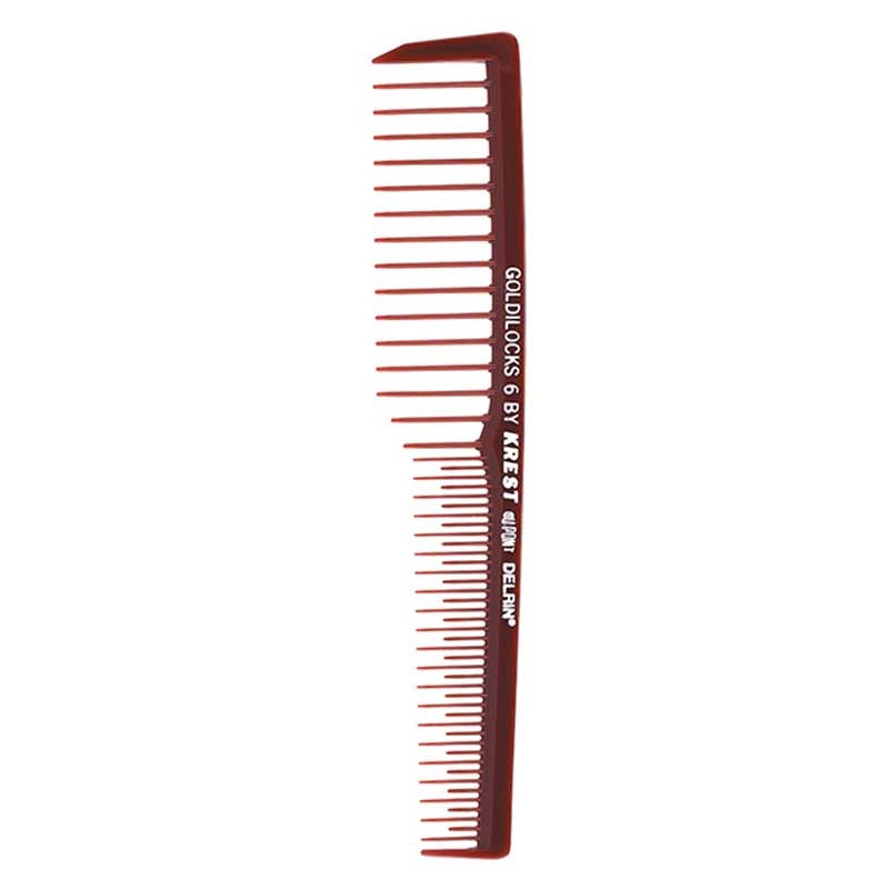 White Smoke Krest Goldilocks Finishing Comb Wide Teeth