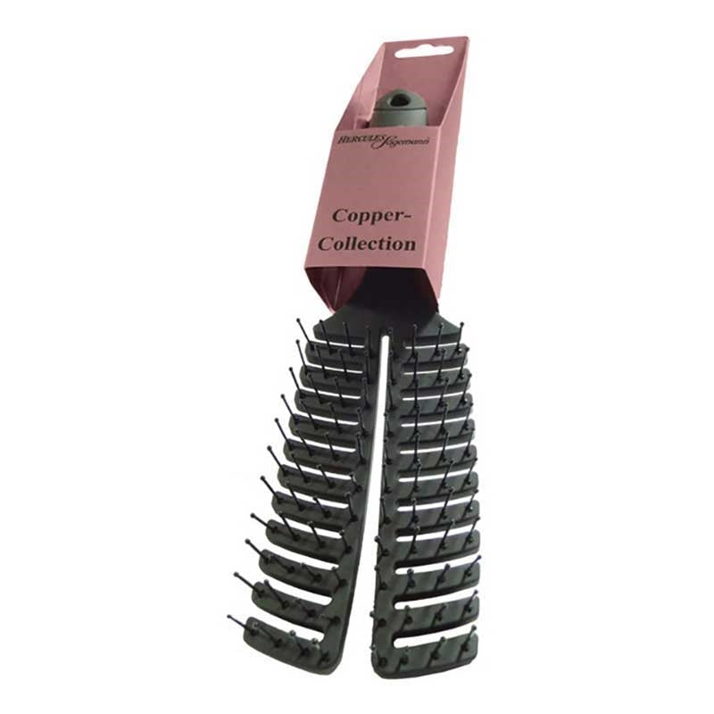 White Smoke Hercules Curved Vent Brush Boar Bristles
