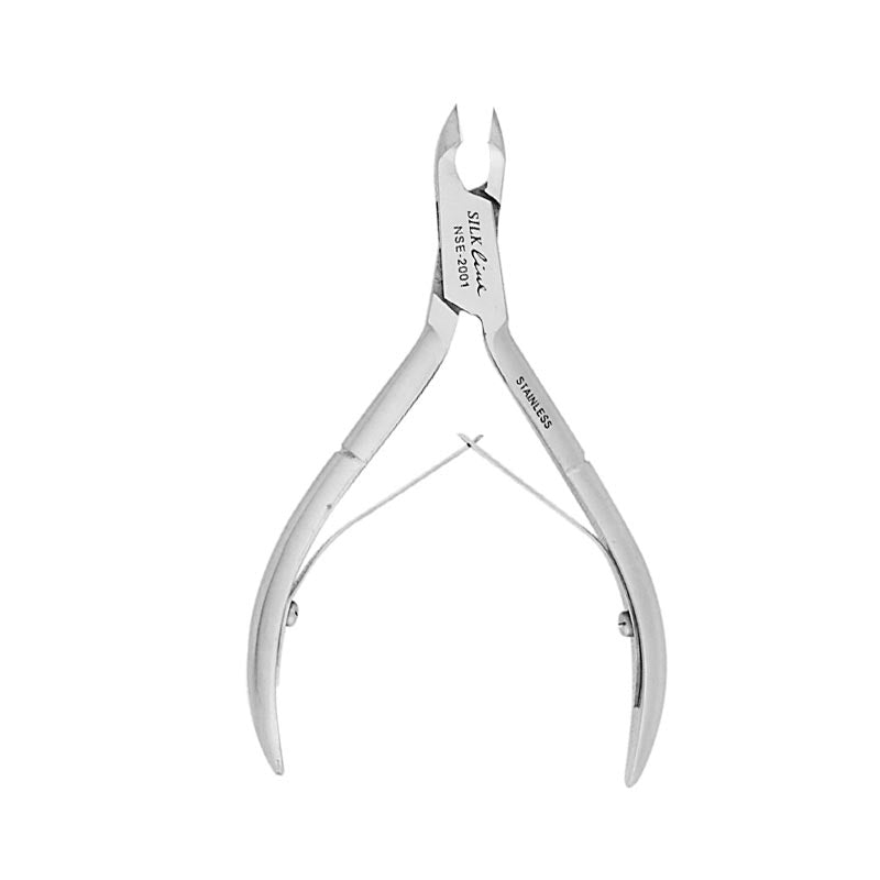 White Smoke Silkline Half Jaw Cuticle Nipper 5mm Blade 4in
