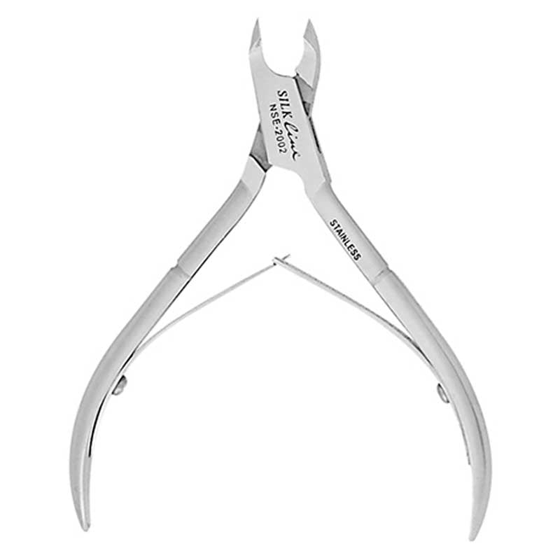 White Smoke Silkline Quarter Jaw Cuticle Nipper 2.5mm Blade 4in