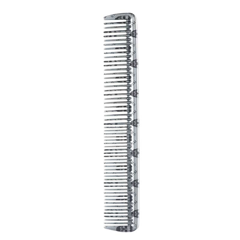 Gray Pegasus Skelleto Silver Hard Rubber Cutting Comb 7.3in