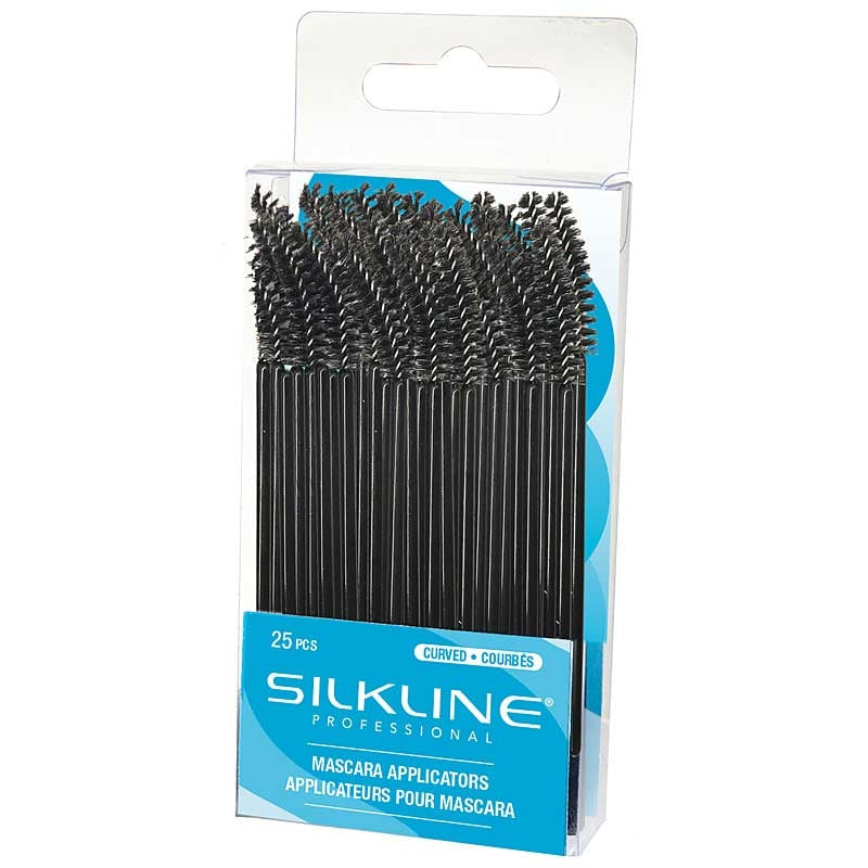 White Smoke Silkline Curved Mascara Applicators 25/pk