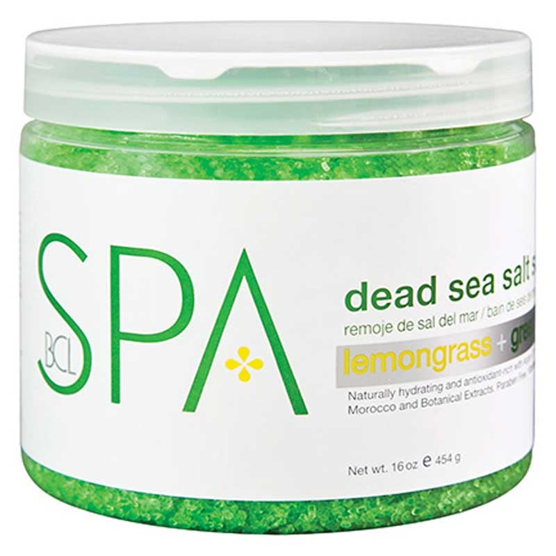 White Smoke BCL Spa Lemongrass Green Tea Salt Soak 16oz