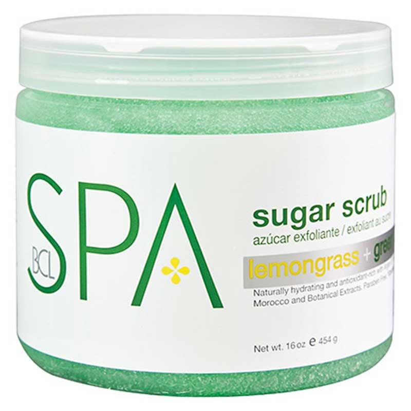Lavender BCL Spa Lemongrass Green Tea Sugar Scrub 16oz