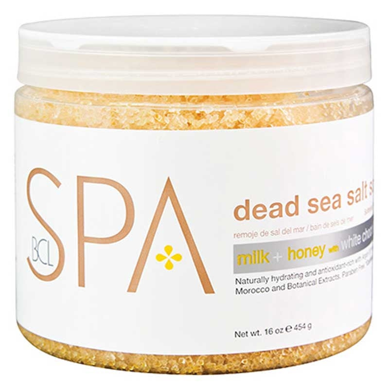 White Smoke BCL Spa Milk Honey White Chocolate Salt Soak 16oz