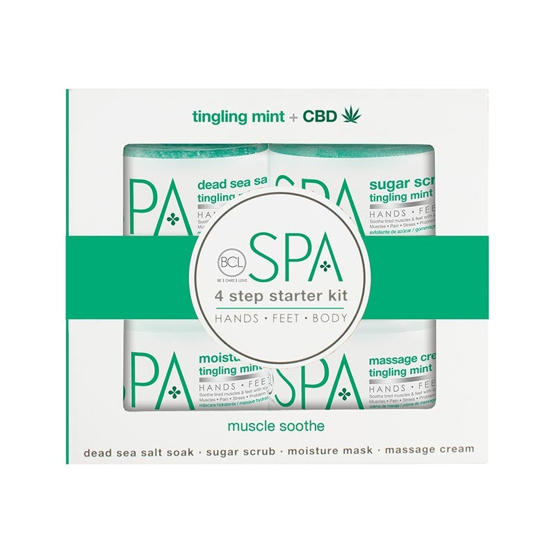 White Smoke BCL Spa Tingling Mint CBD Starter Kit 16oz