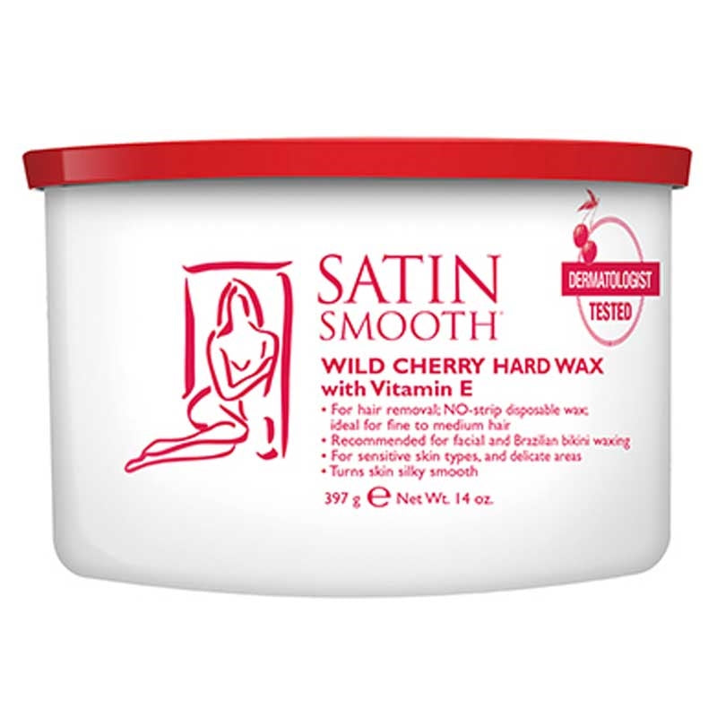 White Smoke Satin Smooth Wild Cherry Hard Wax 14oz