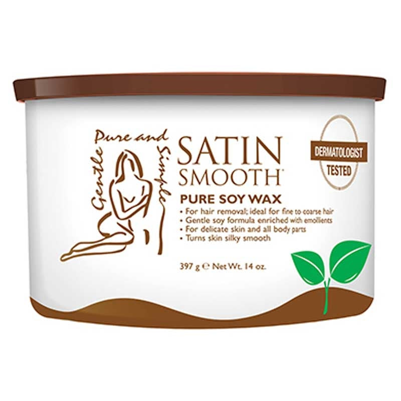 White Smoke Satin Smooth Organic Soy Depilatory Wax 14oz