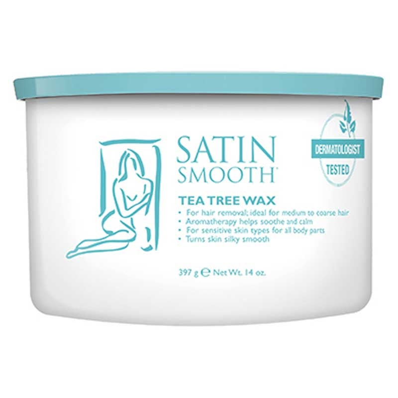 White Smoke Satin Smooth Tea Tree Wax 14oz