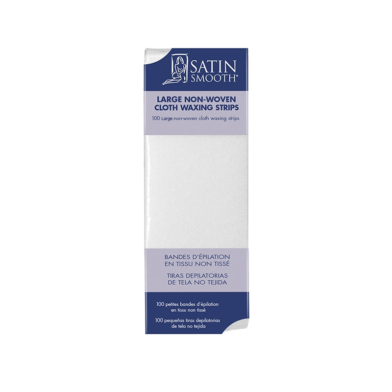 Lavender Satin Smooth NonWoven Cloth Waxing Strips Large 100/pcs