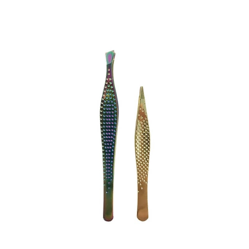 White Smoke Silkline Wild Orchid Tweezer Slant Point 2/Set Single