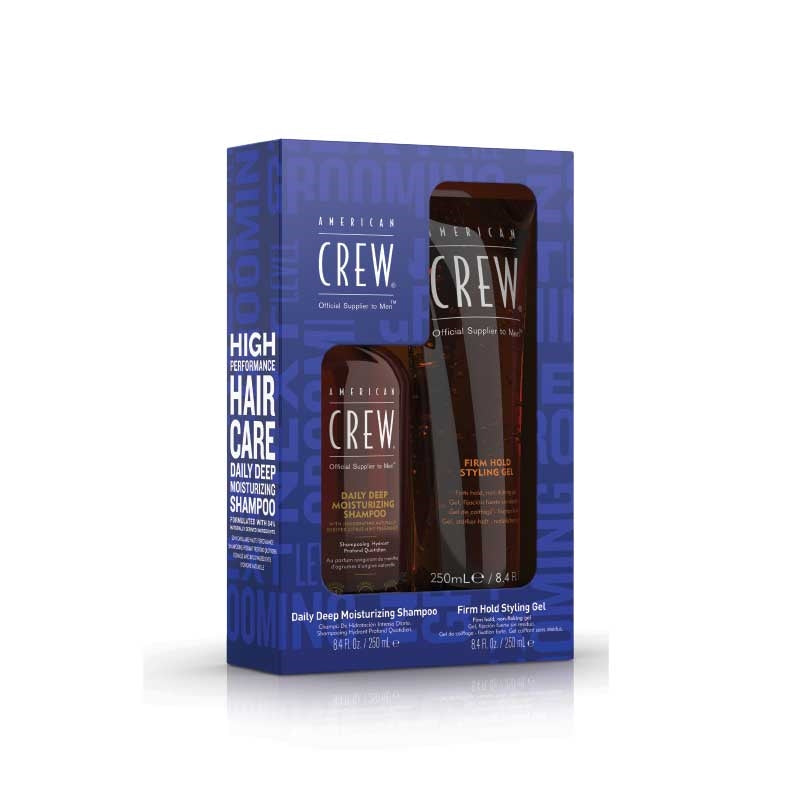 White Smoke American Crew Firm Hold Gel Kit