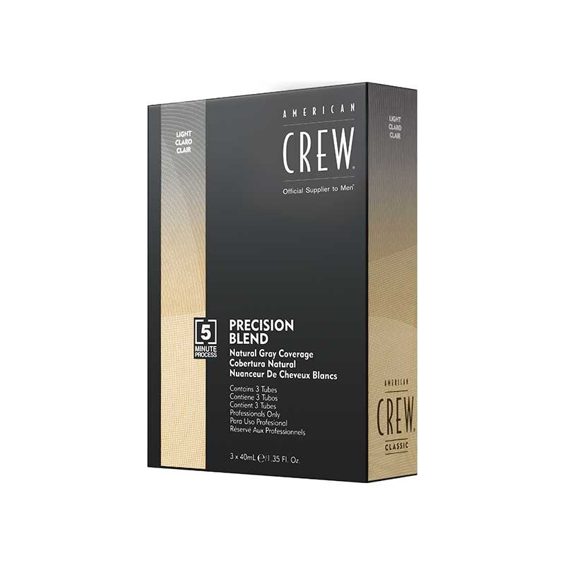 Dark Slate Gray American Crew Precision Blend 7/8 Light 3x40ml