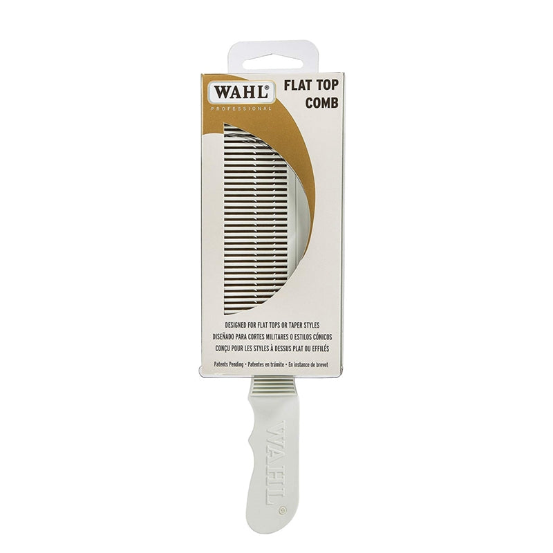 White Smoke Wahl (53202) Barber Flat Top Comb White