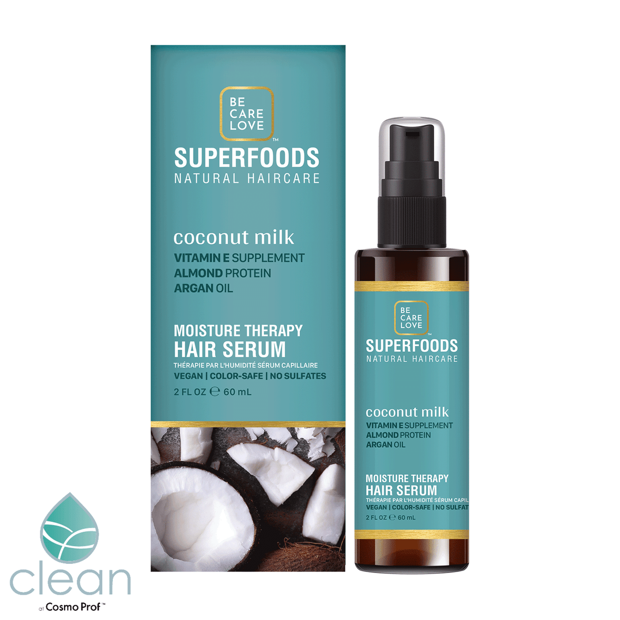 Be.Care.Love Coconut Milk Weightless Moisture Leave-in Serum 2 fl. oz.