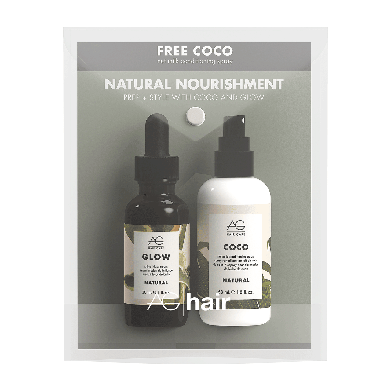 AG Hair Glow Shine Infuse Serum With Coco Natural Mist 1 Prepack