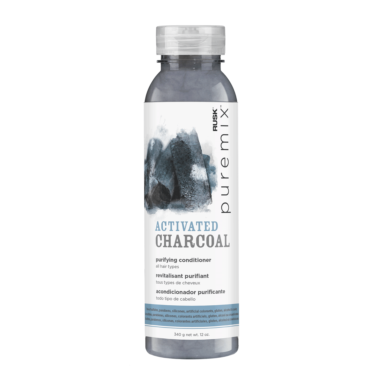 Rusk Puremix Activated Charcoal Purifying Conditioner 12 fl oz