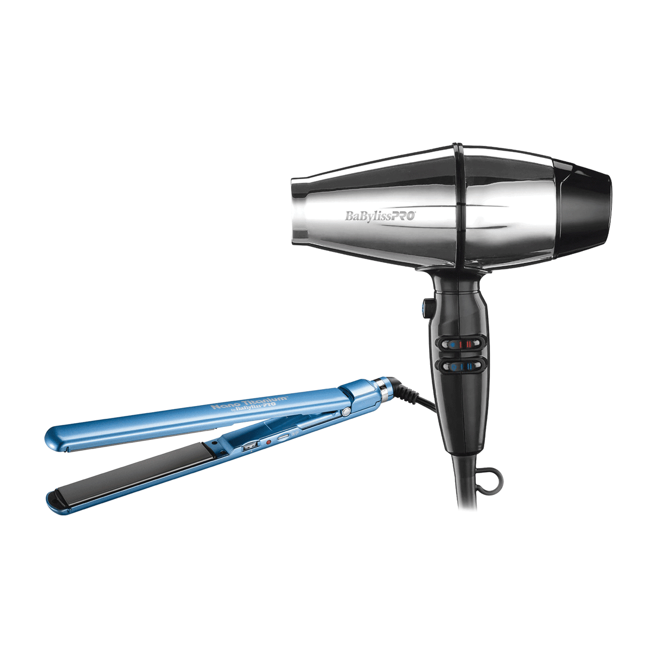 Dannyco Electrical BaBylissPRO SteelFX Dryer & 1" Nano Titanium Flat Iron