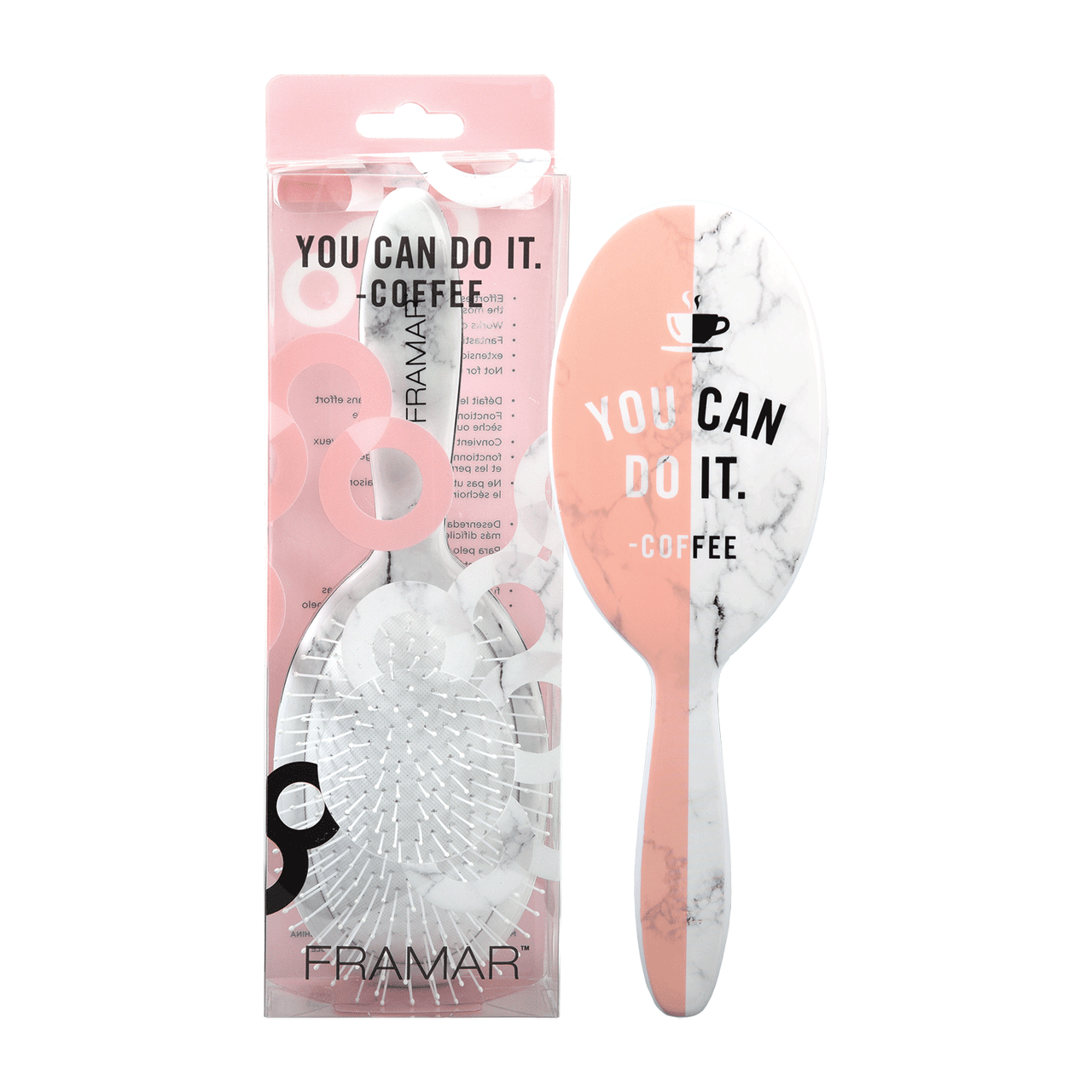 Framar Motivation Monday You Can Do it - Coffee Detangling Brush