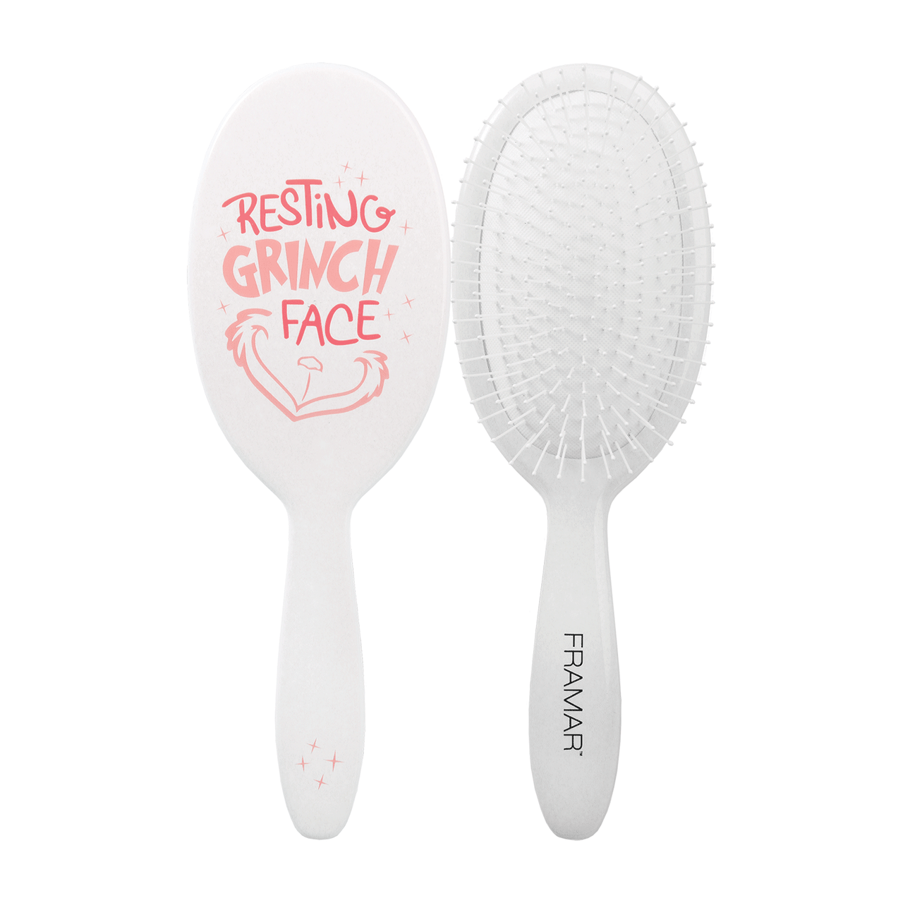 Framar Holi-Yay Resting Grinch Face Detangling Brush