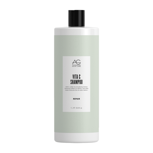 AG Hair Vita C Shampoo Vitamin C Sulfate-Free Strengthening Shampoo 1 Liter