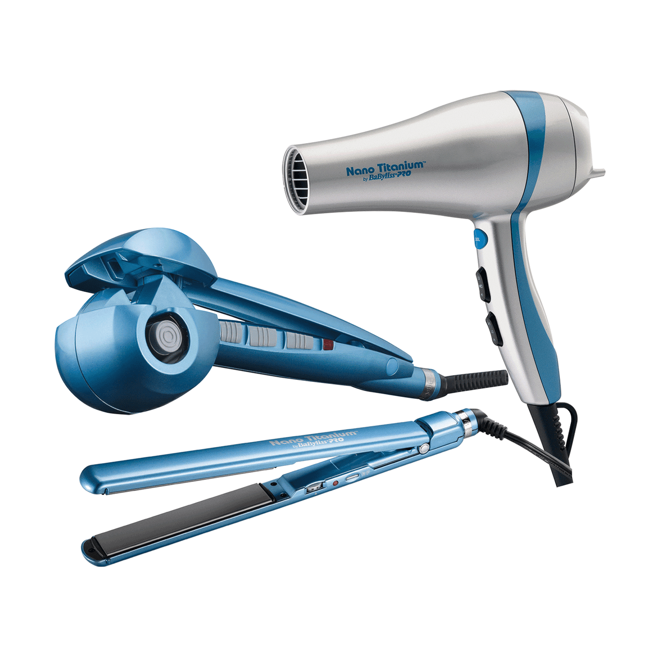 Dannyco Electrical BaBylissPRO Nano Titanium Miracurl, Flat Iron, Hair Dryer