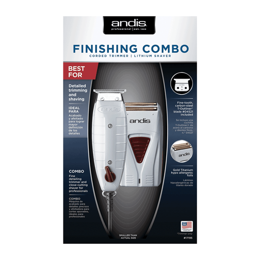 Andis T-Outliner Trimmer & Pro Foil Shaver Finishing Combo 1 Kit