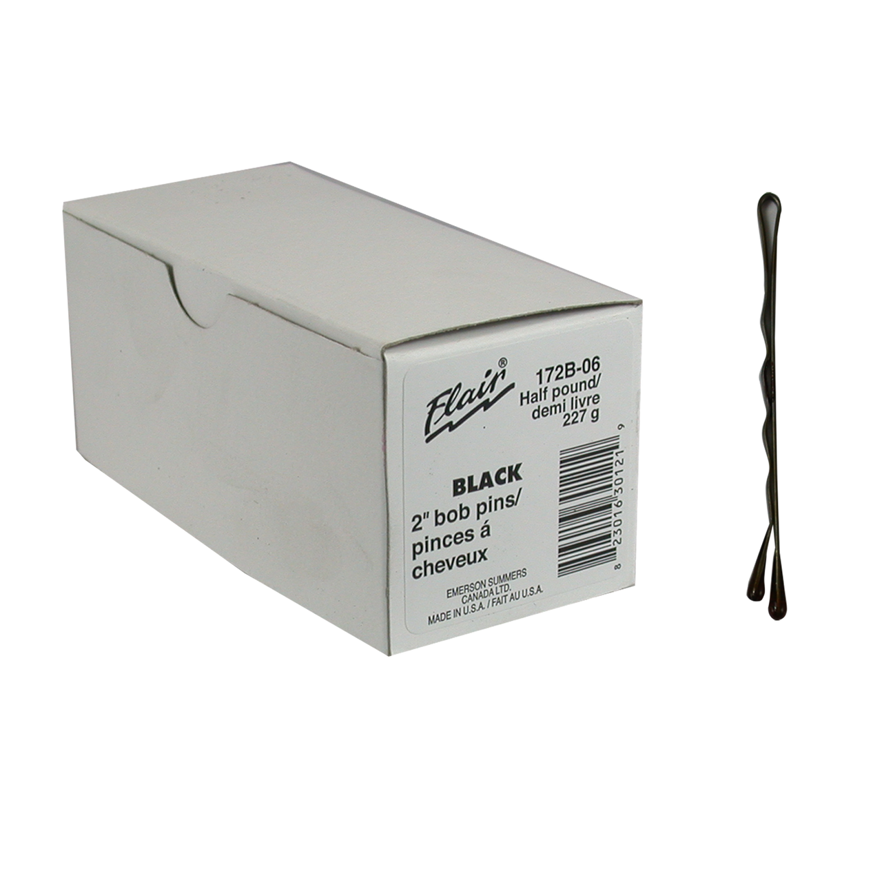 Flair Beauty Bobby Pins Black # 172B-06 1/2 lb.