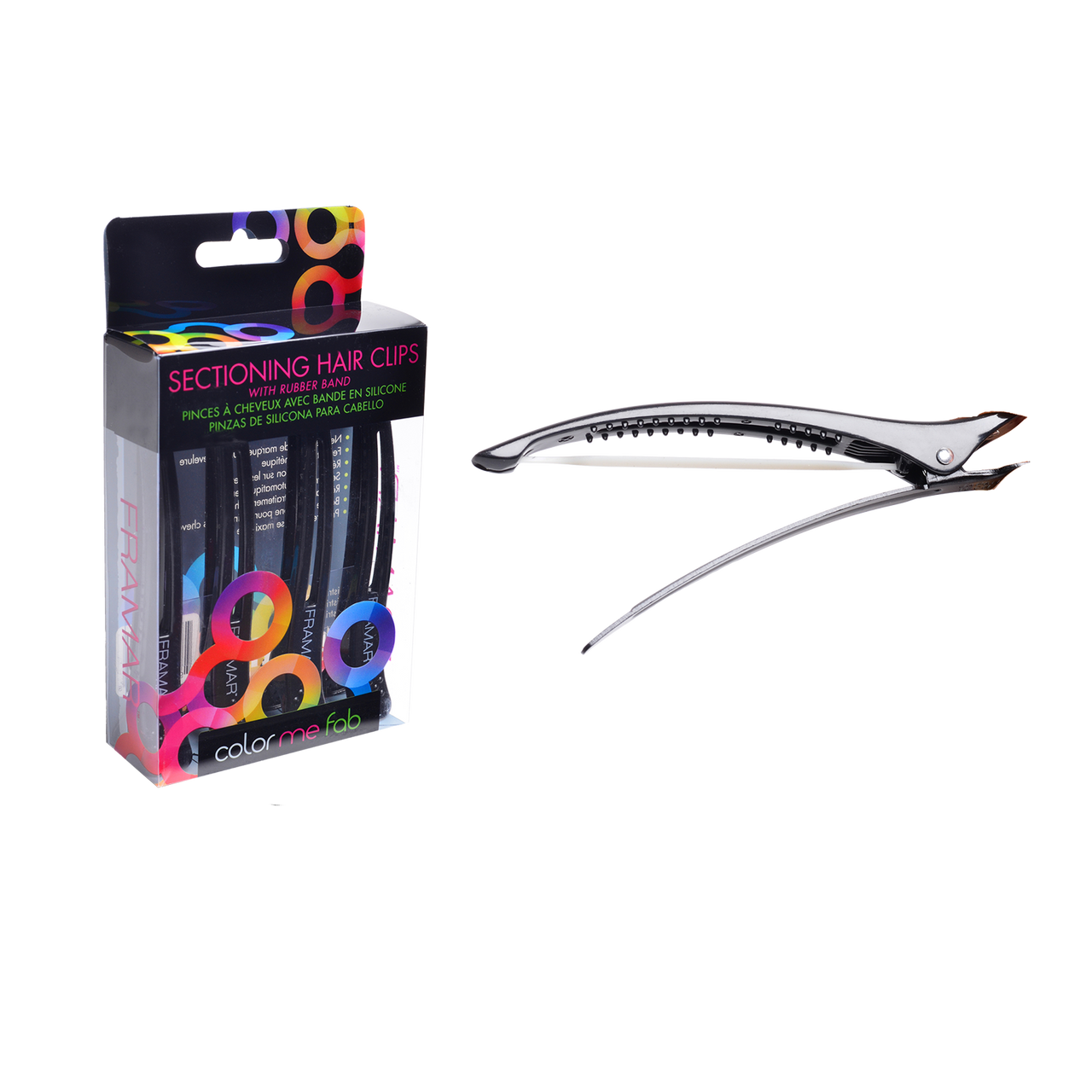 Framar Elastic Band Sectioning Clip - Black