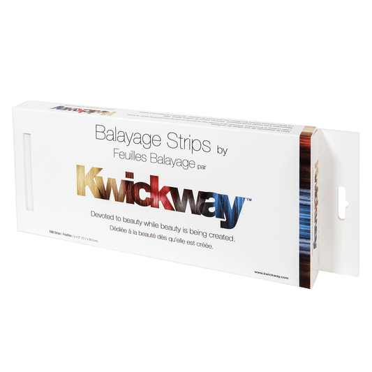 Dannyco Sundries Kwickway Balayage Strips 12 x 5 Inches (White) 150 Count
