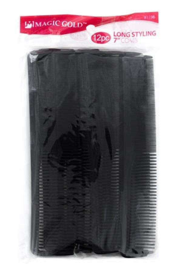 1196 Magic Long Styling Comb 7" (12 pc /pk)-pk
