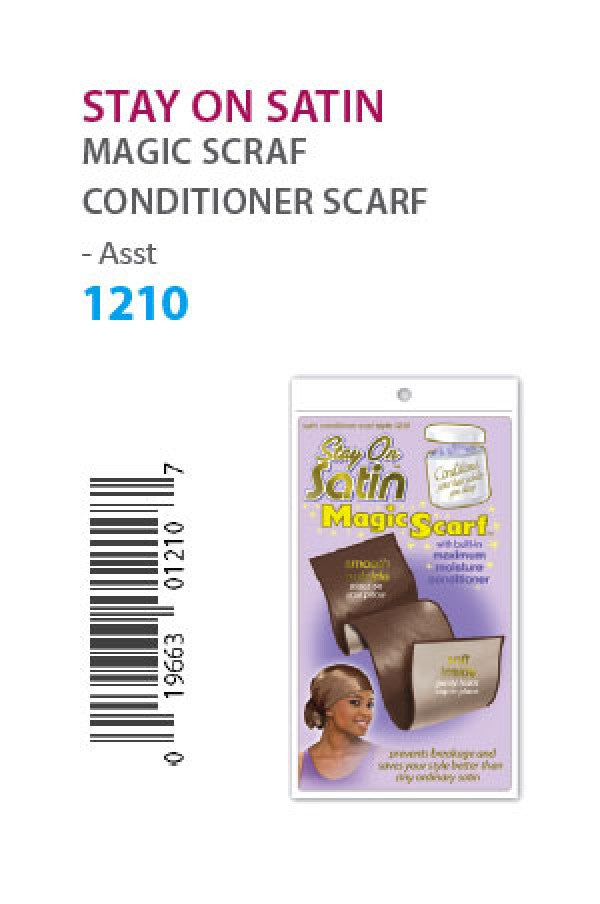 1210 Stay on Satin Magic Scarf Conditioner Scarf -dz