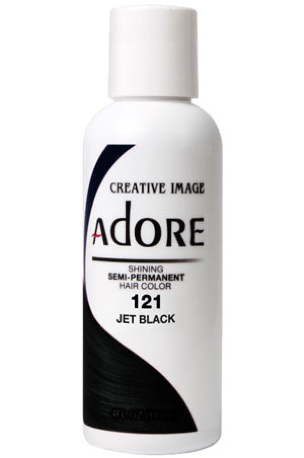 Adore-1 Semi Permanent Hair Color (4 oz)- 121 Jet Black